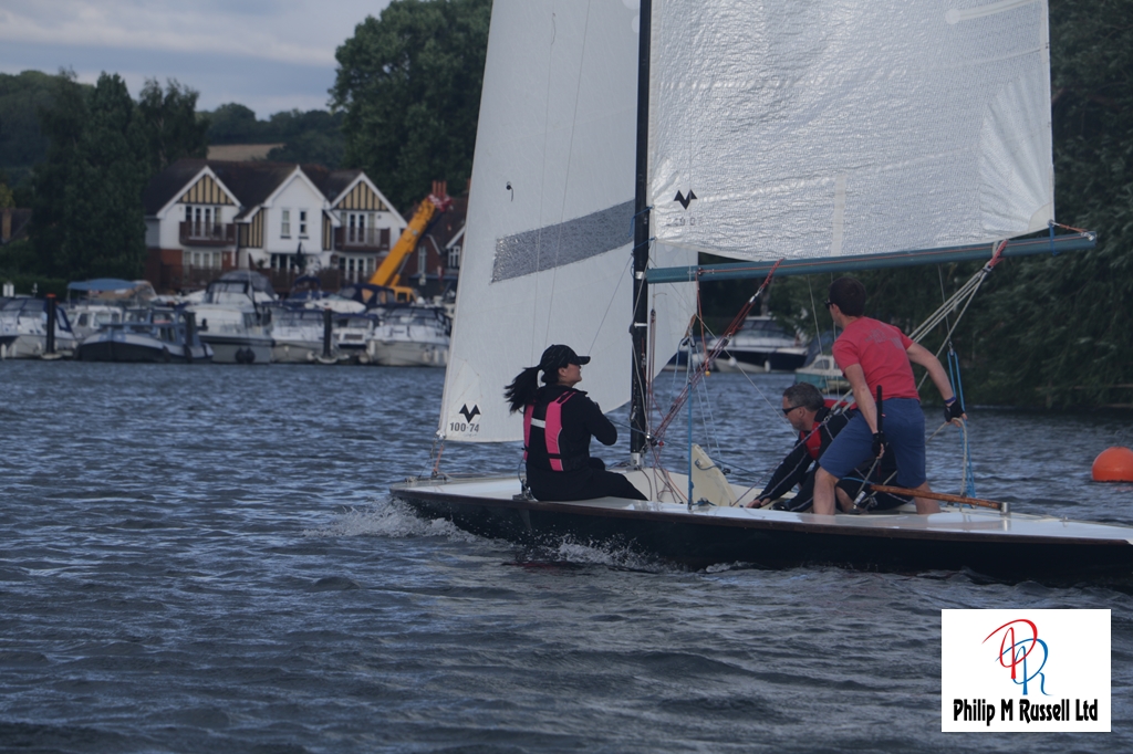 The A-Rater Corina passing the safety boat