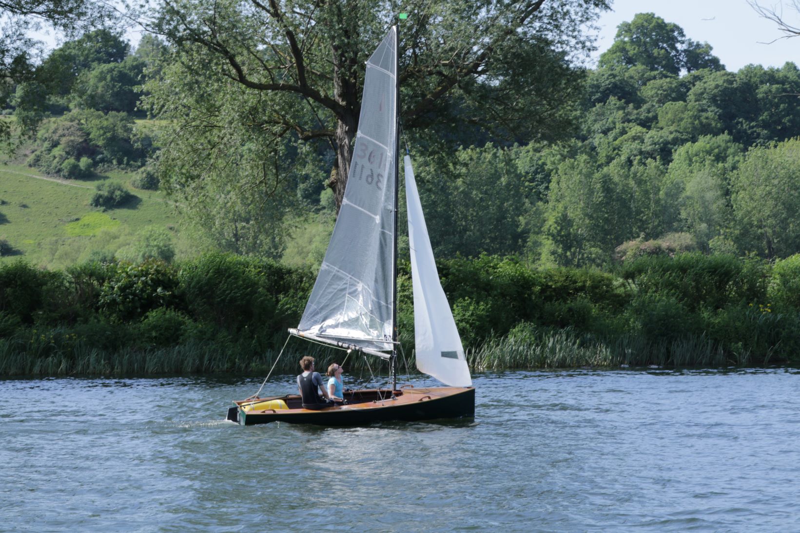 The shape of the sail is important to going fast