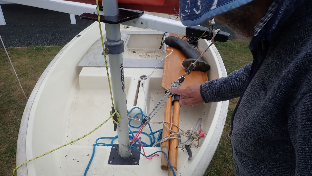 Looking into the Hamble River Dinghy