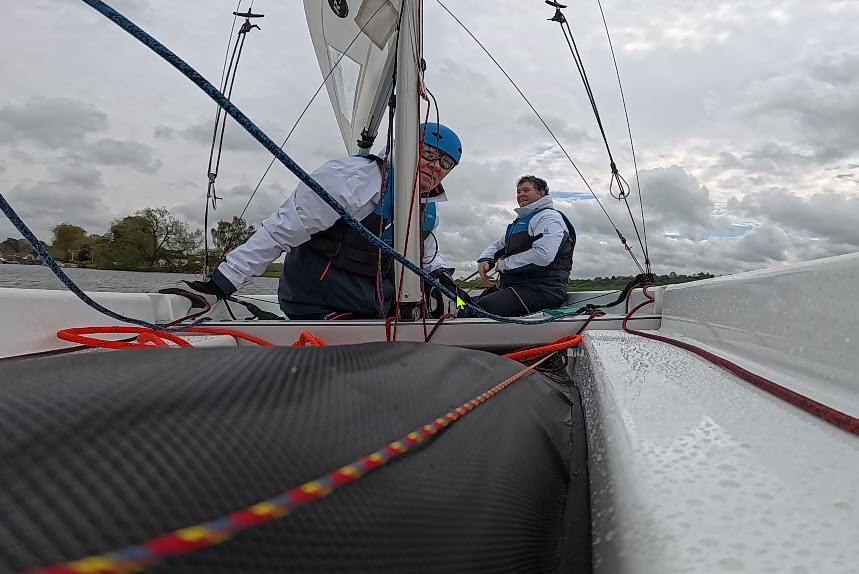 Sailing in not such nice weather