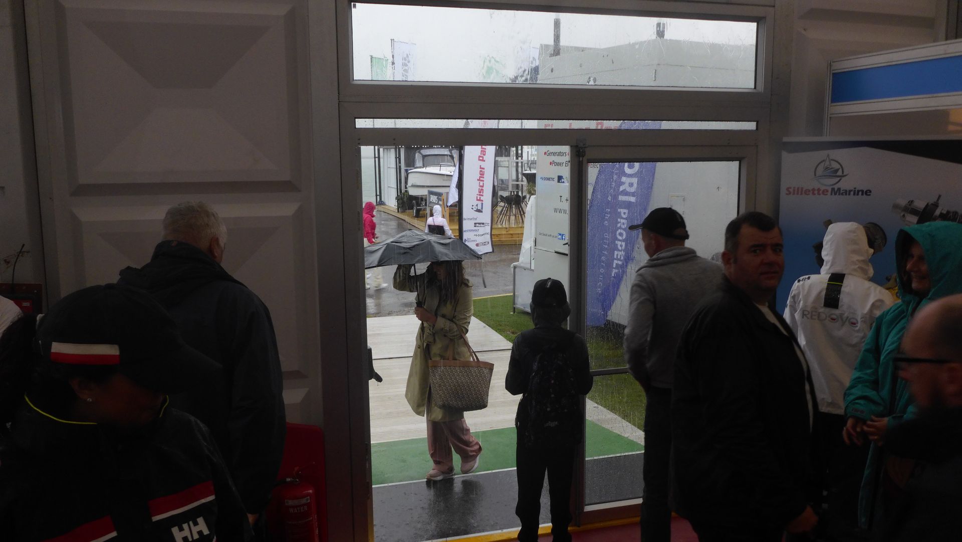 Even entering the Mrquee was like rushing through a waterfall