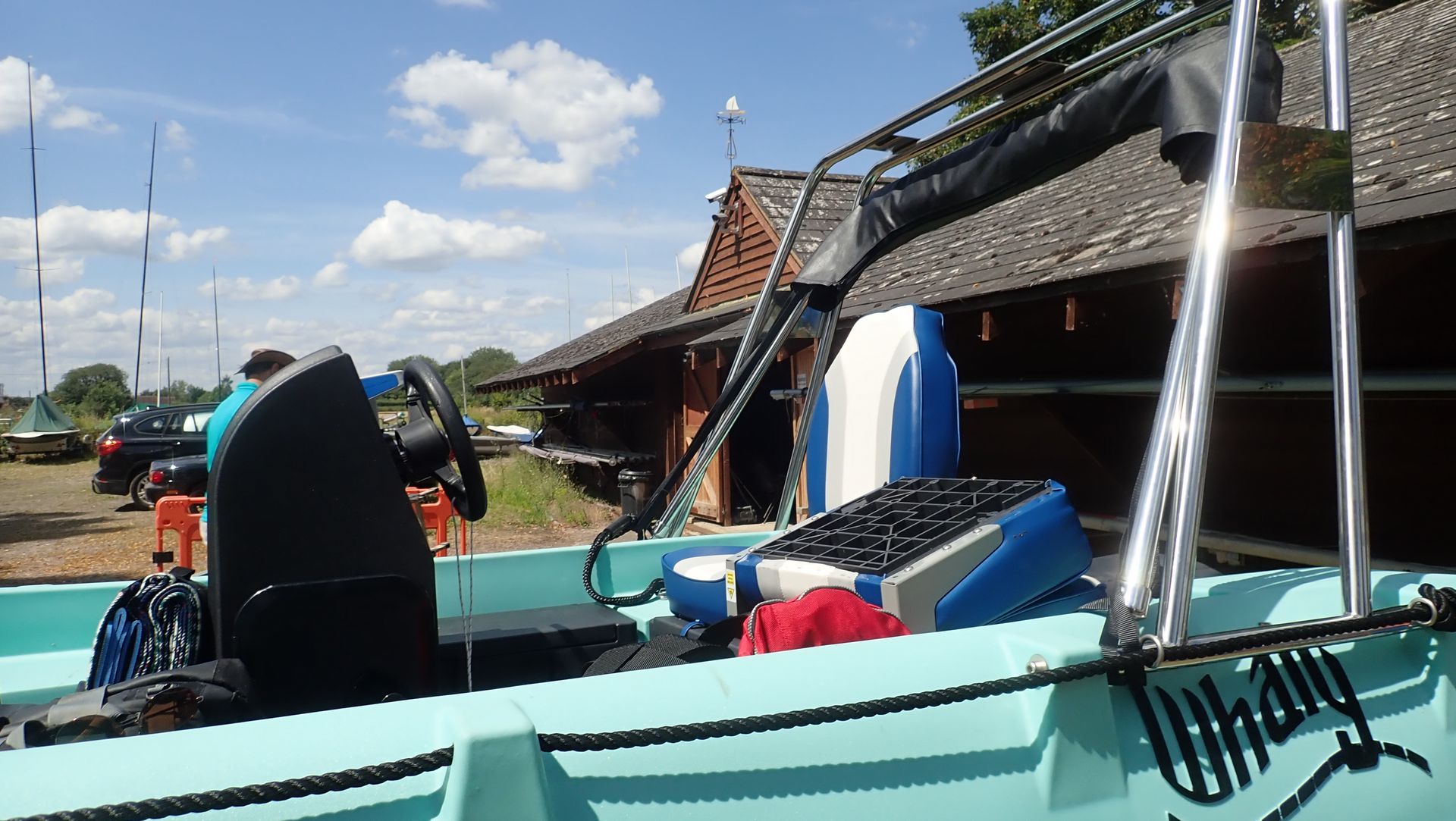 Fitting out the Whaly - testing the second seat