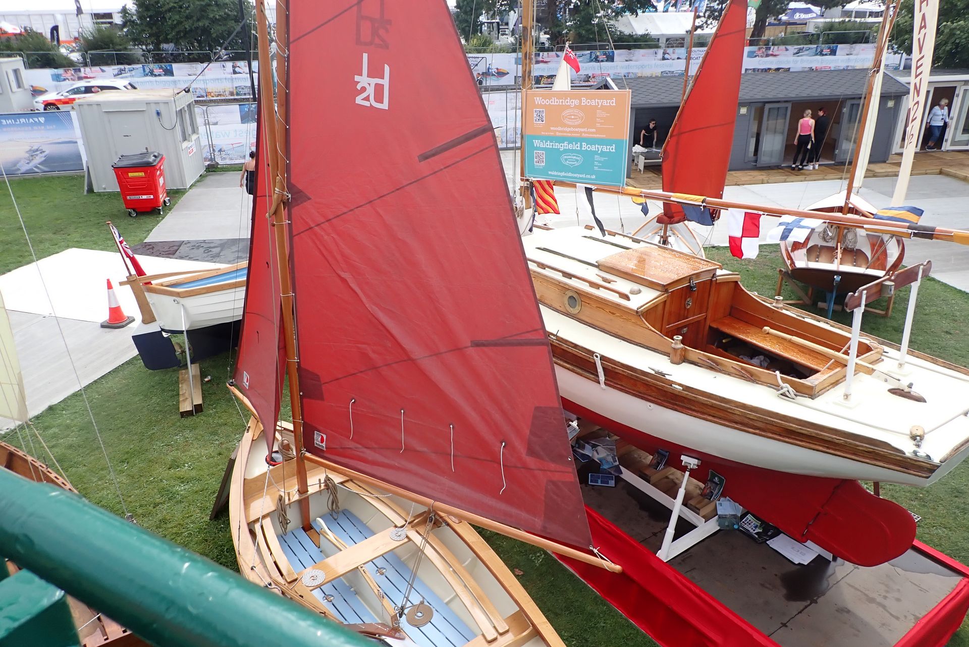 Drying up as we leave the boat show