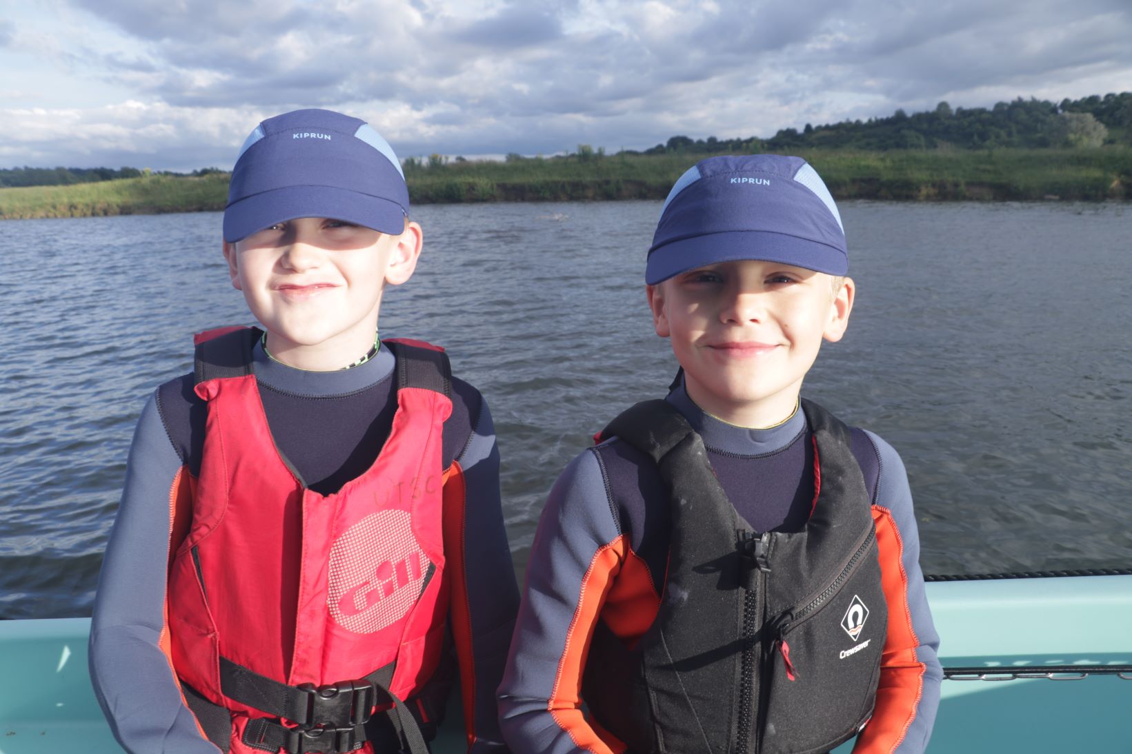 Two passengers in the Whaly